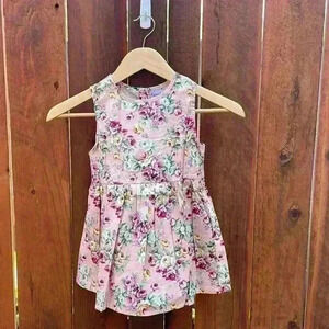 NWOT Pink Floral Girls Dress